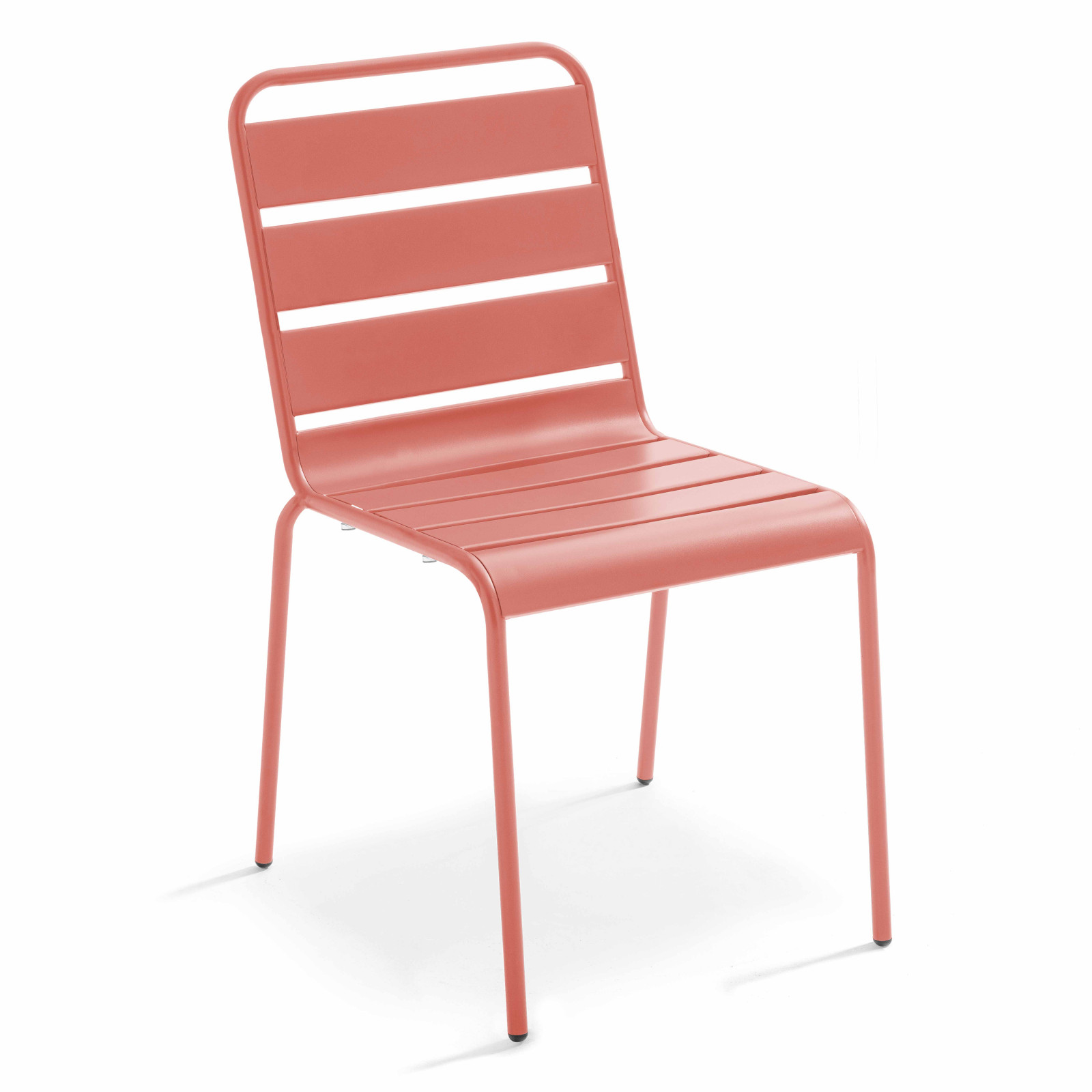 Table de jardin ronde Ø120 x 72 cm et 6 chaises en métal