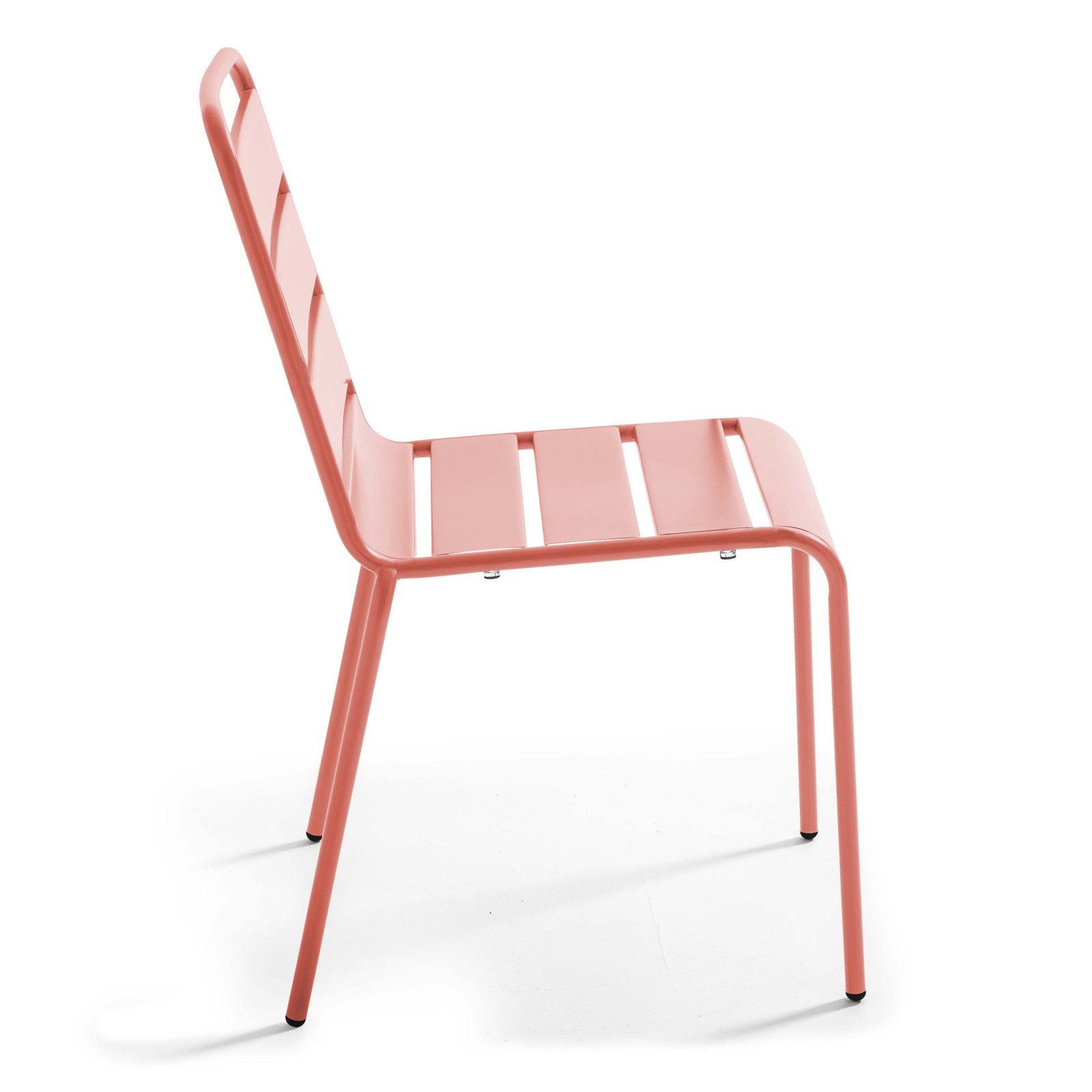Table de jardin ronde Ø120 x 72 cm et 6 chaises en métal