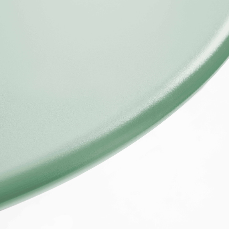 Table de jardin ronde Ø120 x 72 cm et 6 chaises avec accoudoirs en métal