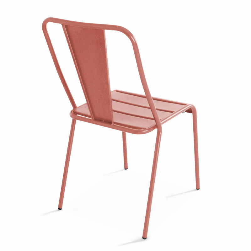 Chaise en métal bistrot