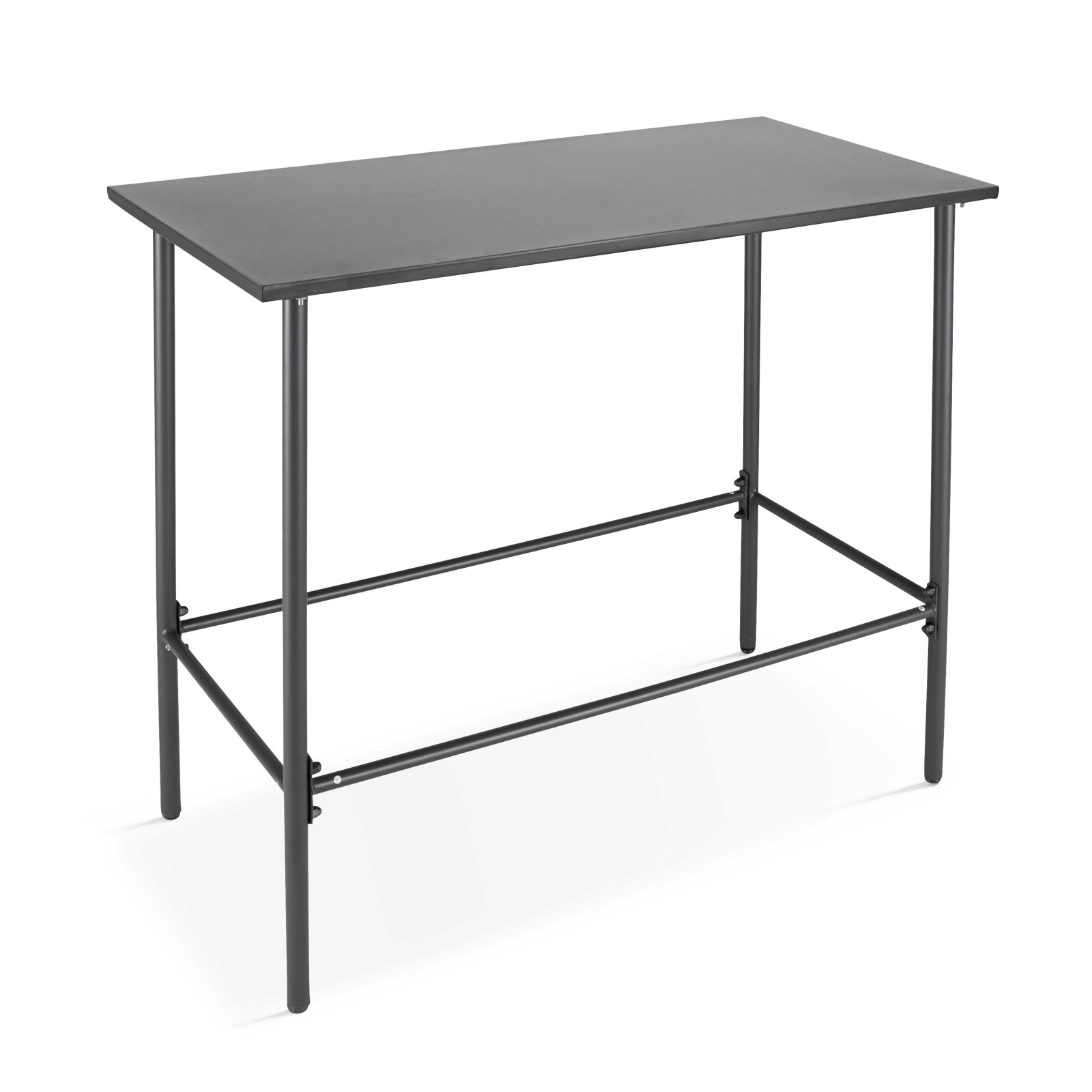 Ensemble table haute rectangulaire + 4 chaises hautes