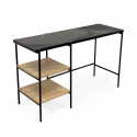 Bureau avec étagères en marbre et manguier