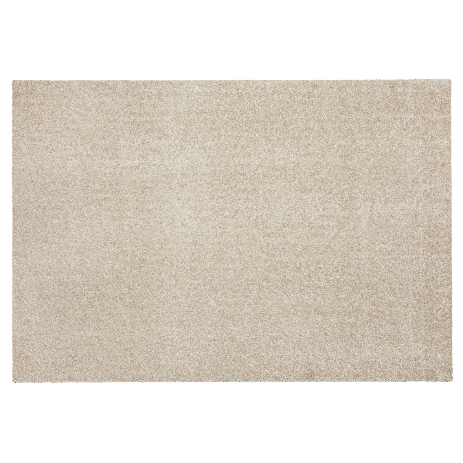 Tapis rectangulaire uni à poils longs en polypropylène