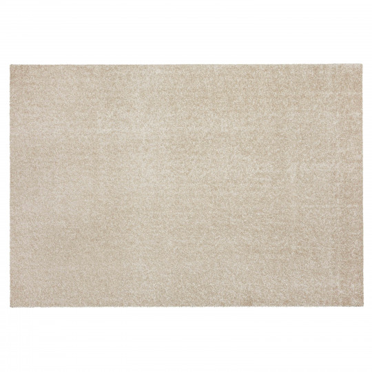 Tapis rectangulaire uni à poils longs en polypropylène