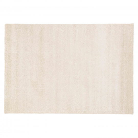 Tapis rectangulaire uni à poils longs en polypropylène