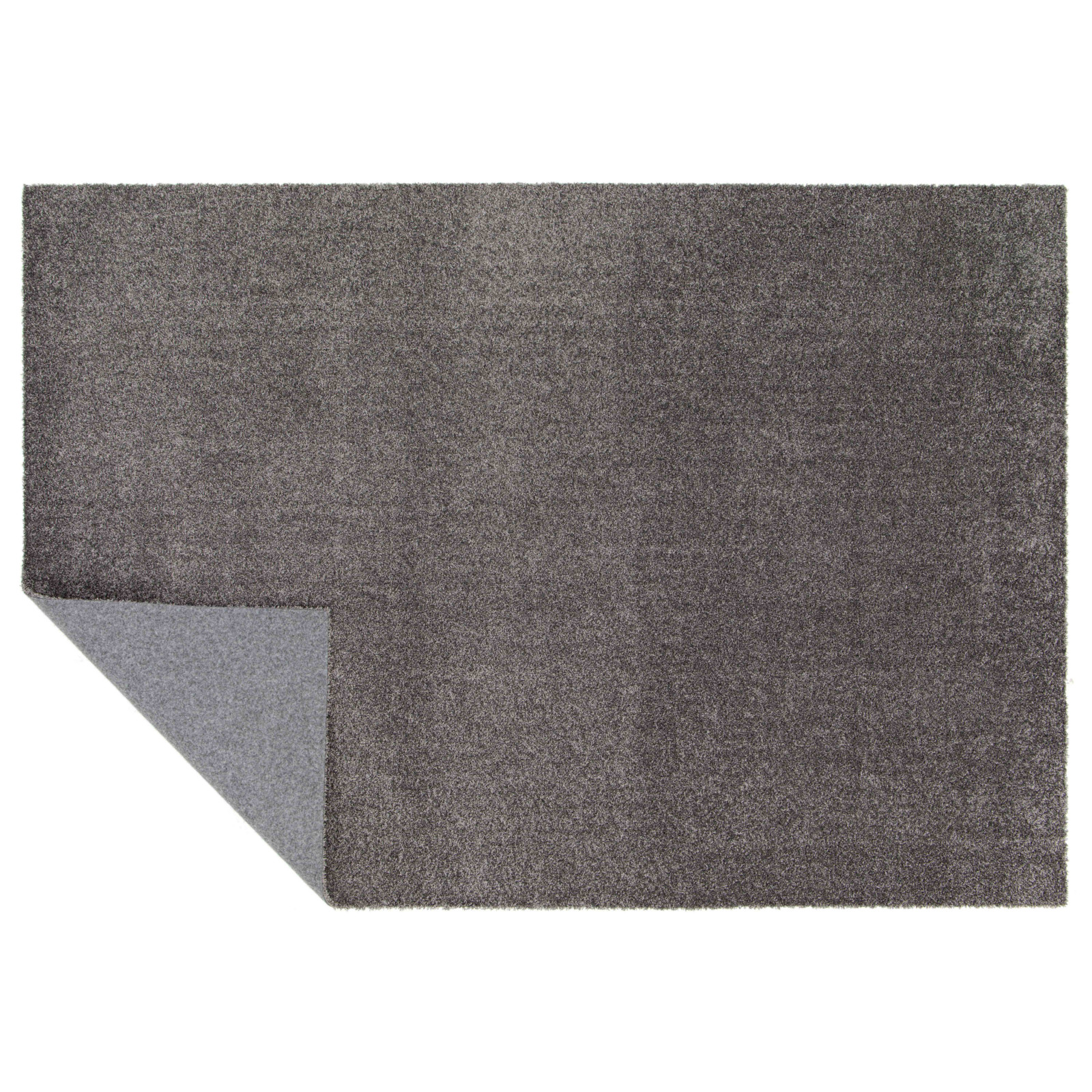 Tapis rectangulaire uni à poils longs en polypropylène