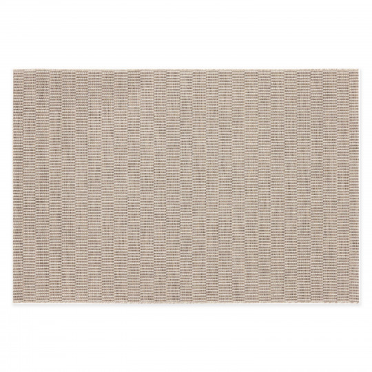 Tapis extérieur beige motif tissé rectangulaire | Oviala
