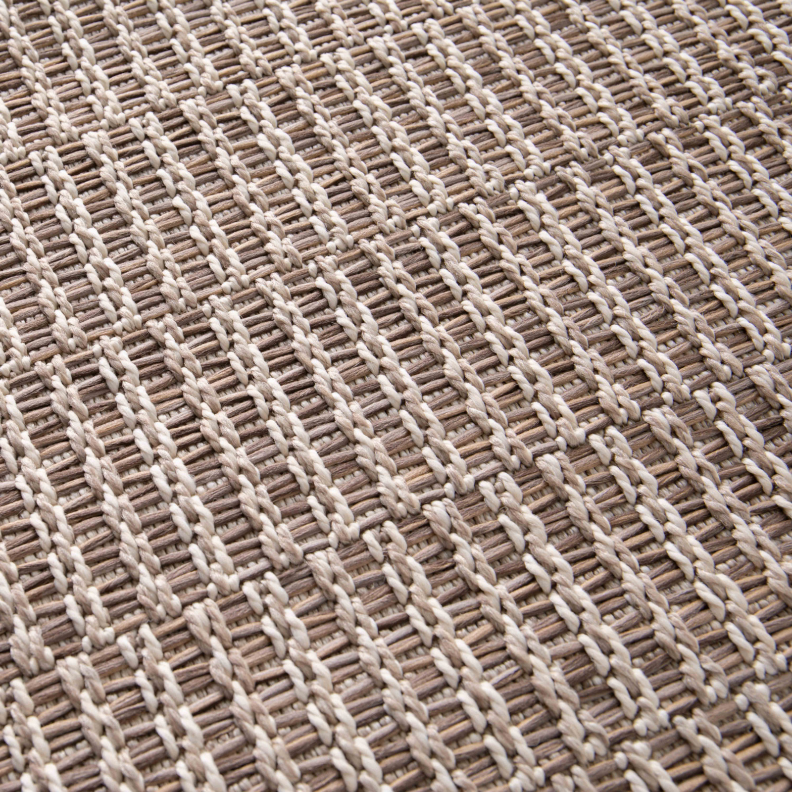 Tapis d'extérieur rectangulaire beige 100 % polypropylène Tapis d'extérieur rectangulaire beige 100 % polypropylène