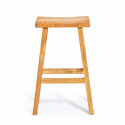 Tabouret de bar en teck recyclé