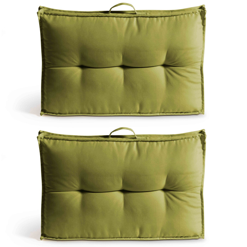 Lot de 2 coussins dossier pour palette