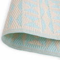 Tapis d'extérieur rectangulaire à motifs double-face en polypropylène