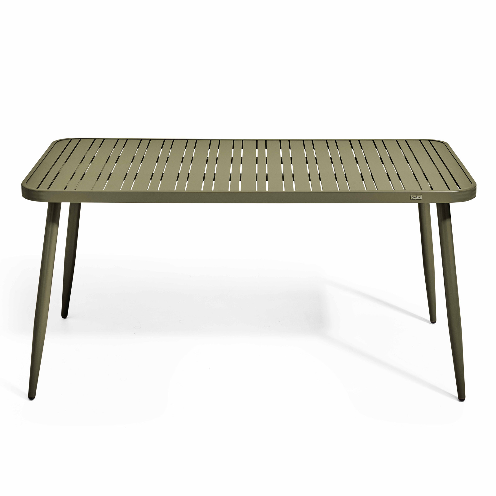 Table de jardin rectangulaire (150 x 75 x 75 cm) en aluminium