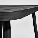 Table de jardin rectangulaire (150 x 75 x 75 cm) en aluminium