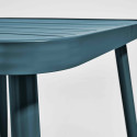 Table de jardin rectangulaire (150 x 75 x 75 cm) en aluminium