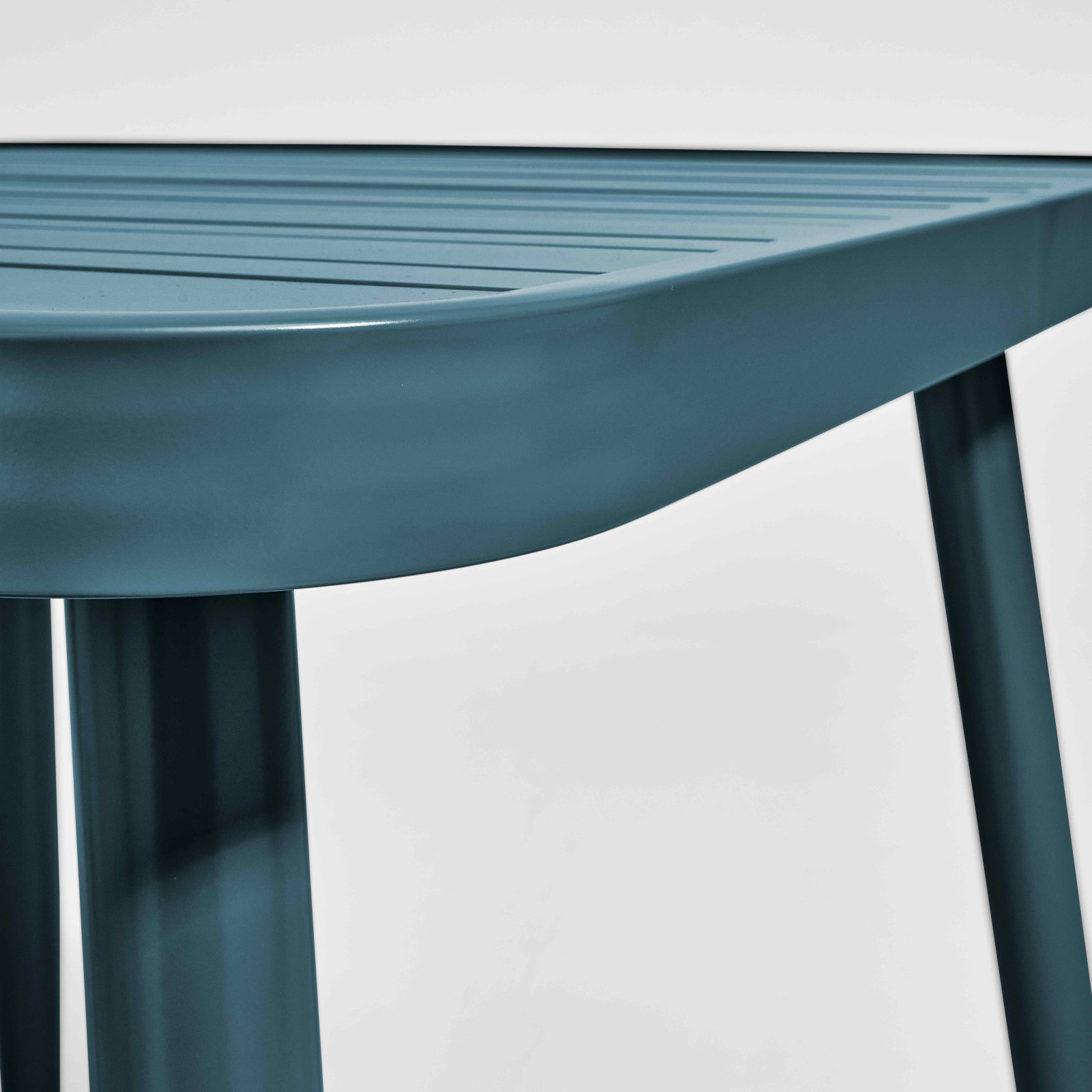 Table de jardin rectangulaire (150 x 75 x 75 cm) en aluminium