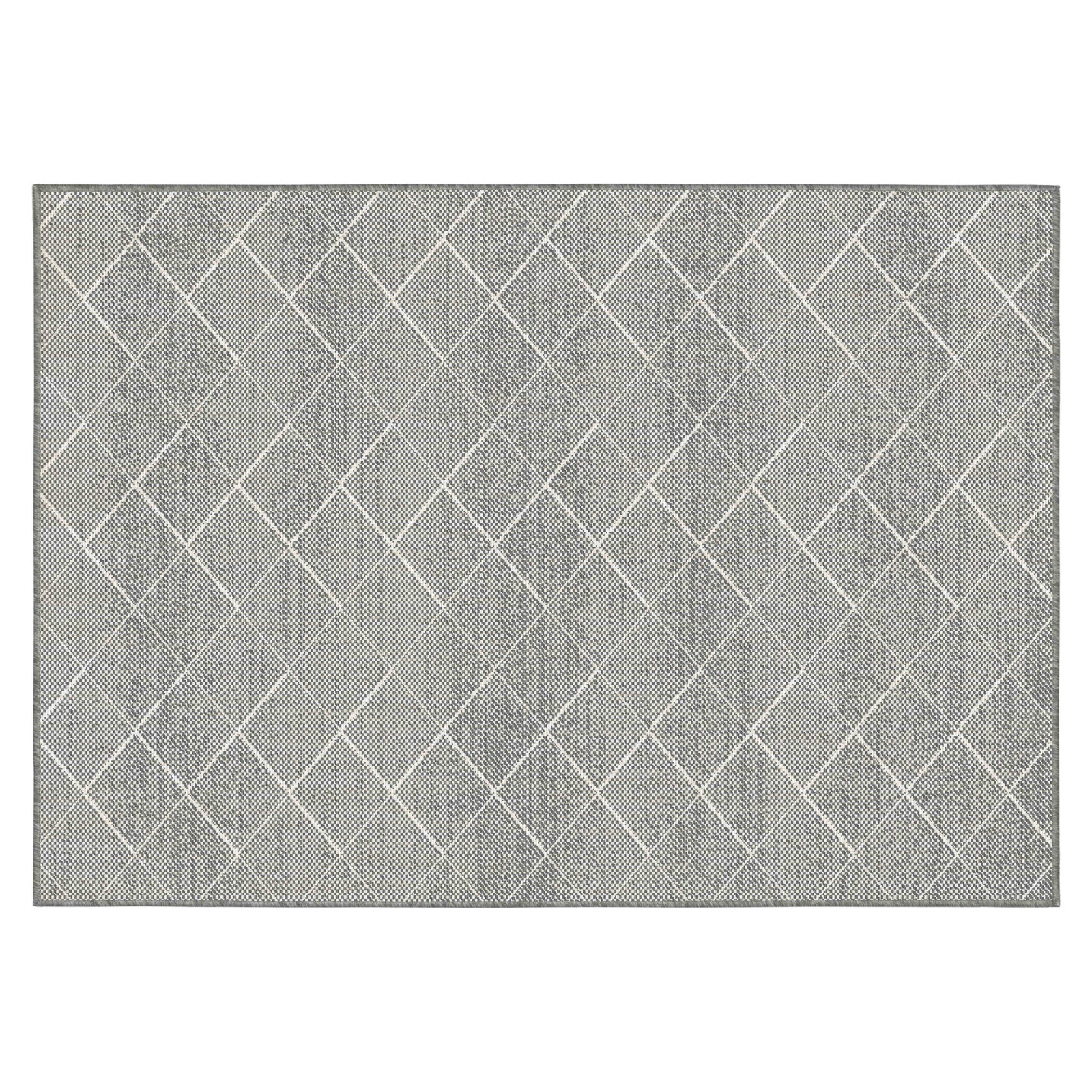 Tapis d'extérieur rectangulaire réversible en polypropylène