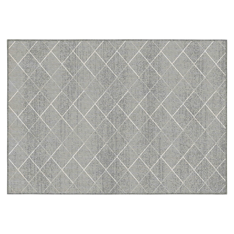 Tapis d'extérieur rectangulaire réversible en polypropylène