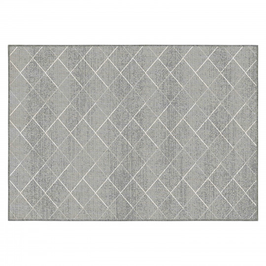Tapis d'extérieur rectangulaire réversible en polypropylène