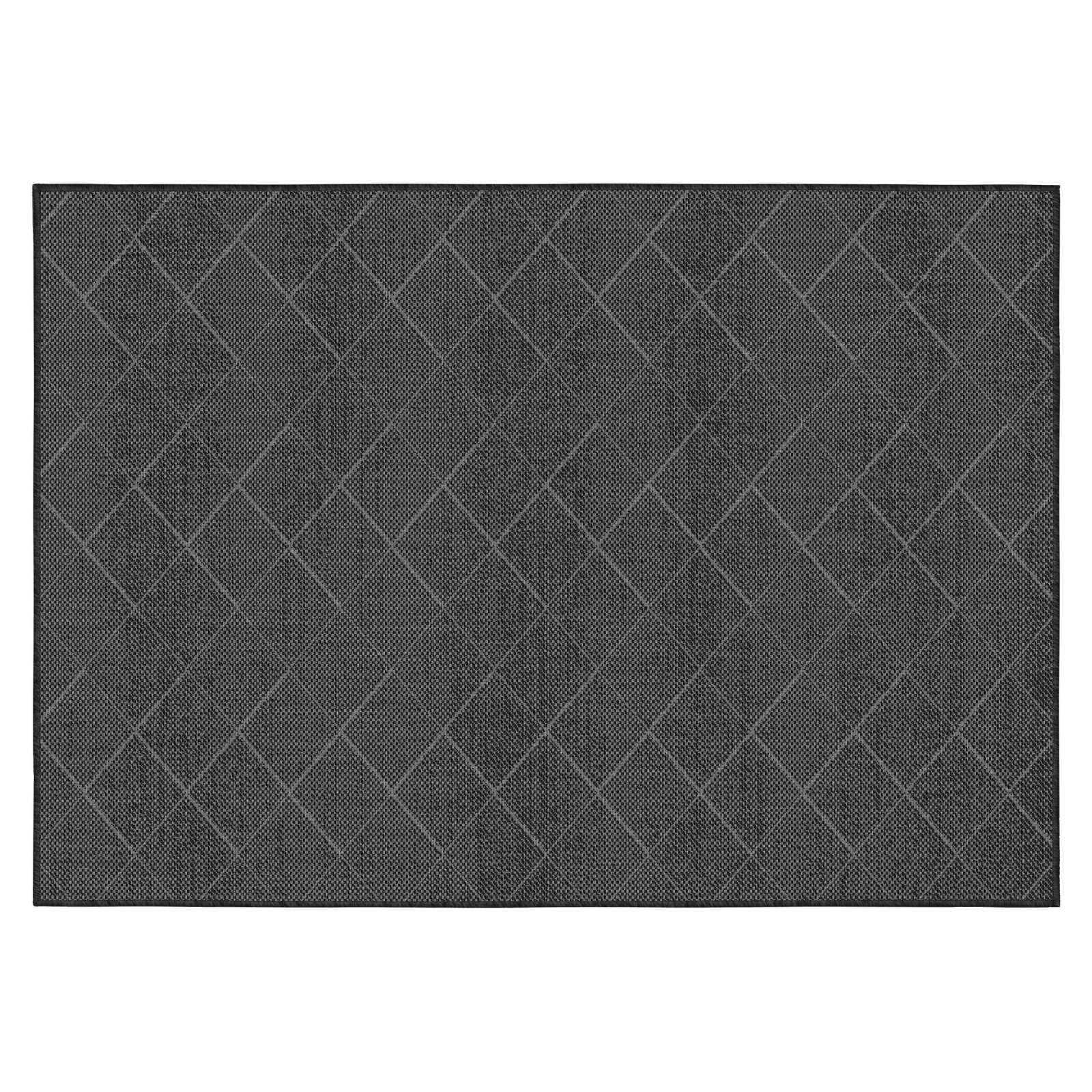 Tapis d'extérieur rectangulaire réversible en polypropylène