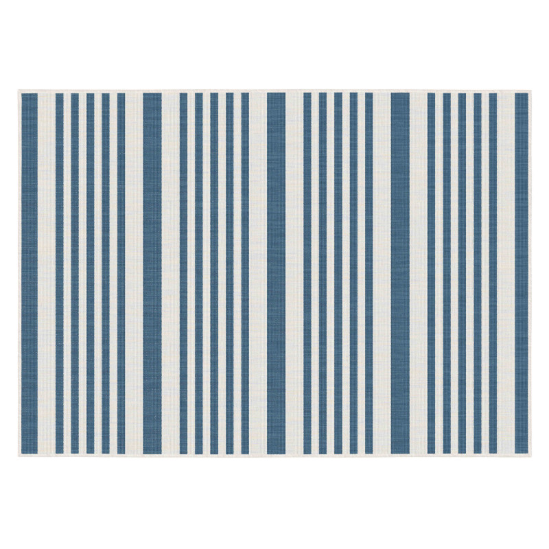 Tapis d'extérieur rectangulaire réversible en polypropylène