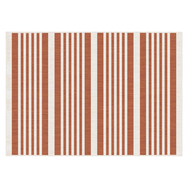 Tapis d'extérieur rectangulaire réversible en polypropylène