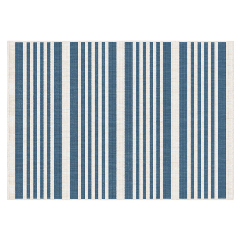 Tapis d'extérieur rectangulaire réversible en polypropylène