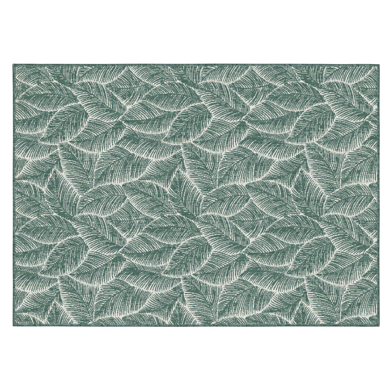 Tapis d'extérieur rectangulaire réversible en polypropylène