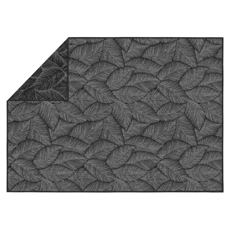 Tapis d'extérieur rectangulaire réversible en polypropylène