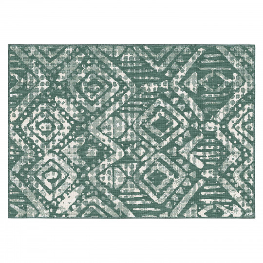 Tapis d'extérieur rectangulaire réversible en polypropylène