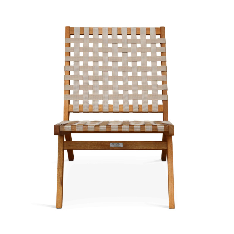 Fauteuil relax en bois d'eucalyptus (2/7)