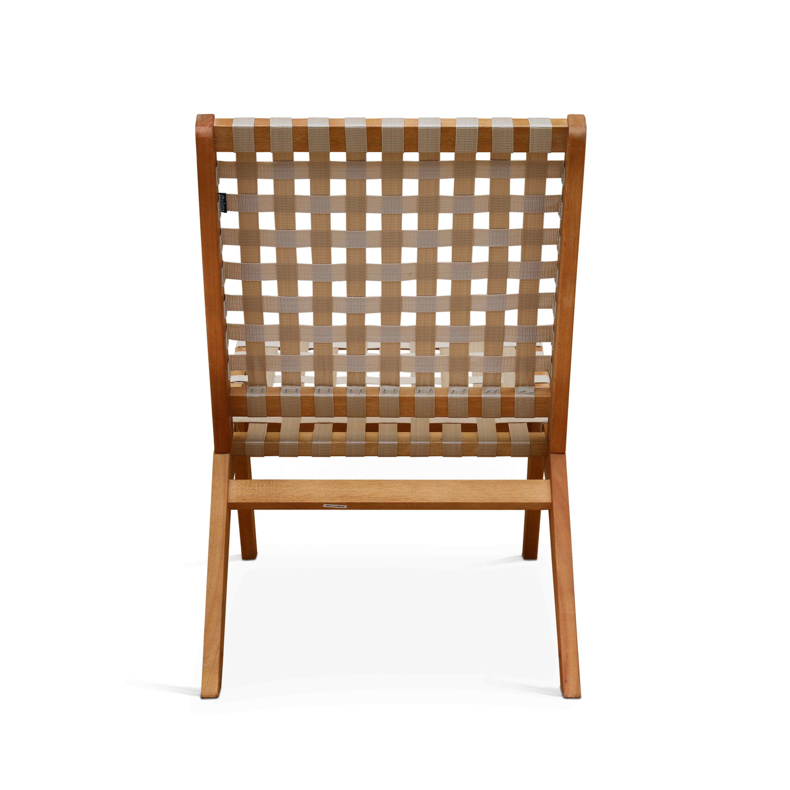 Fauteuil relax en bois d'eucalyptus