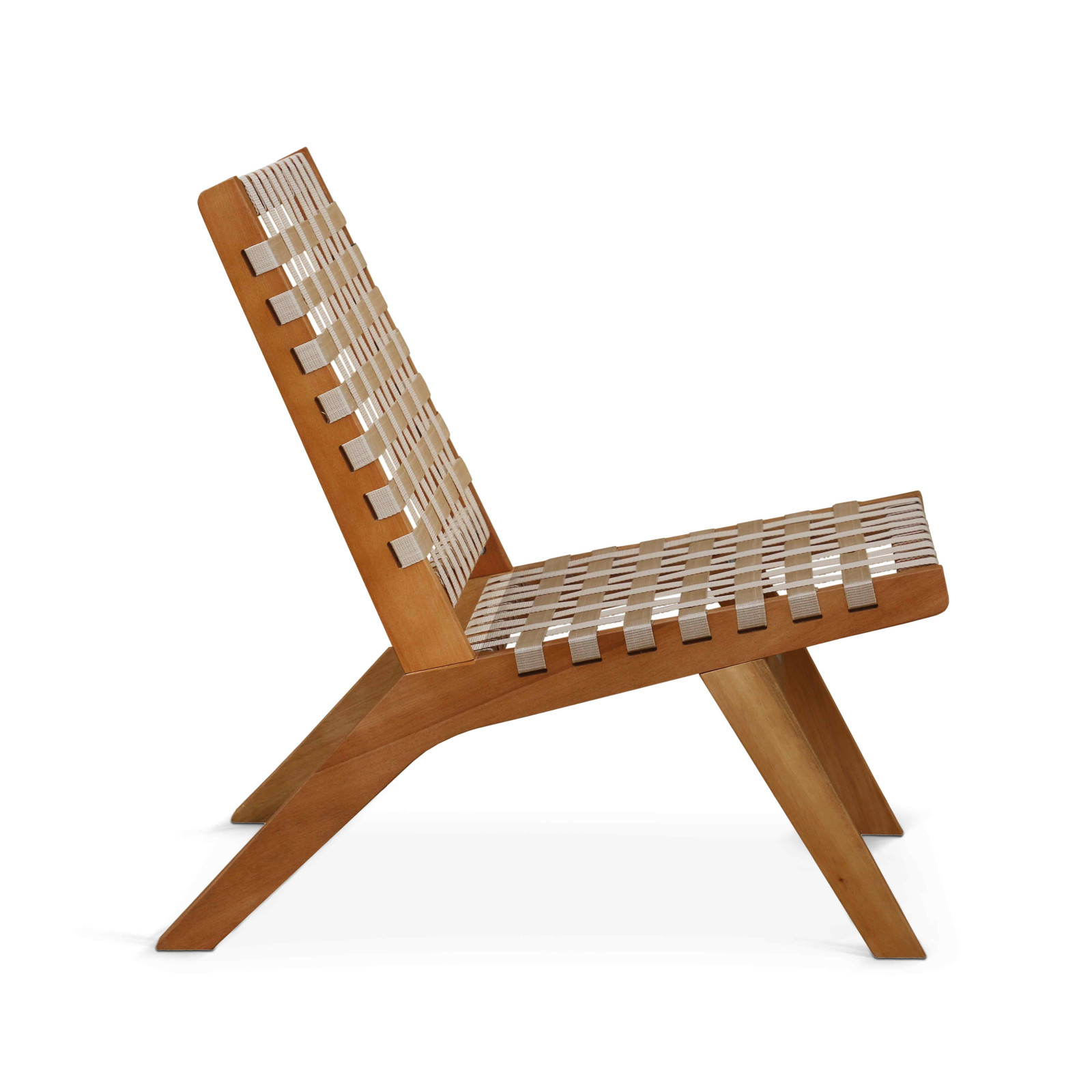 Lot de 2 fauteuils relax en bois d'eucalyptus