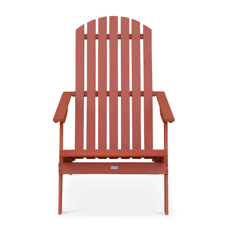 Lot de 2 fauteuils relax pliant inclinable 3 positions en bois d'eucalyptus (2/6)