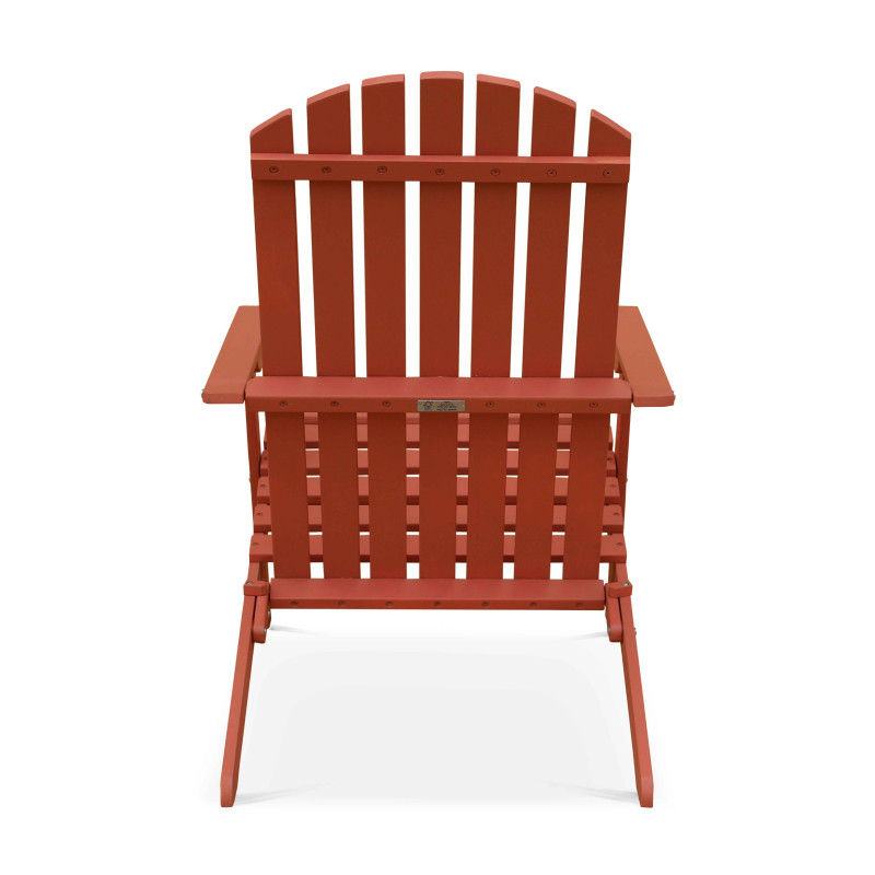 Lot de 2 fauteuils relax pliant inclinable 3 positions en bois d'eucalyptus (3/6)