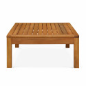 Table basse de jardin en bois d'eucalyptus