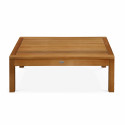 Table basse de jardin en bois d'eucalyptus