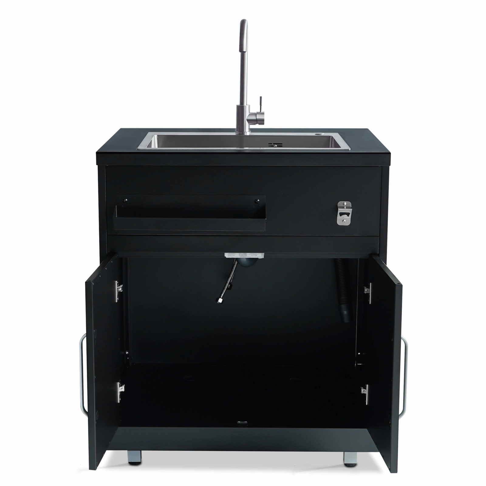 Meuble évier 2 portes pour cuisine extérieure