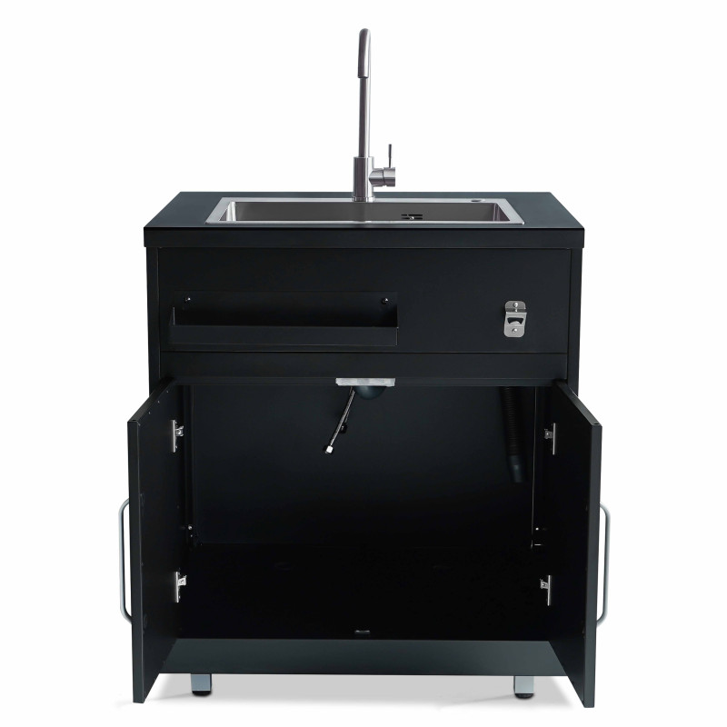 Meuble évier 2 portes pour cuisine extérieure