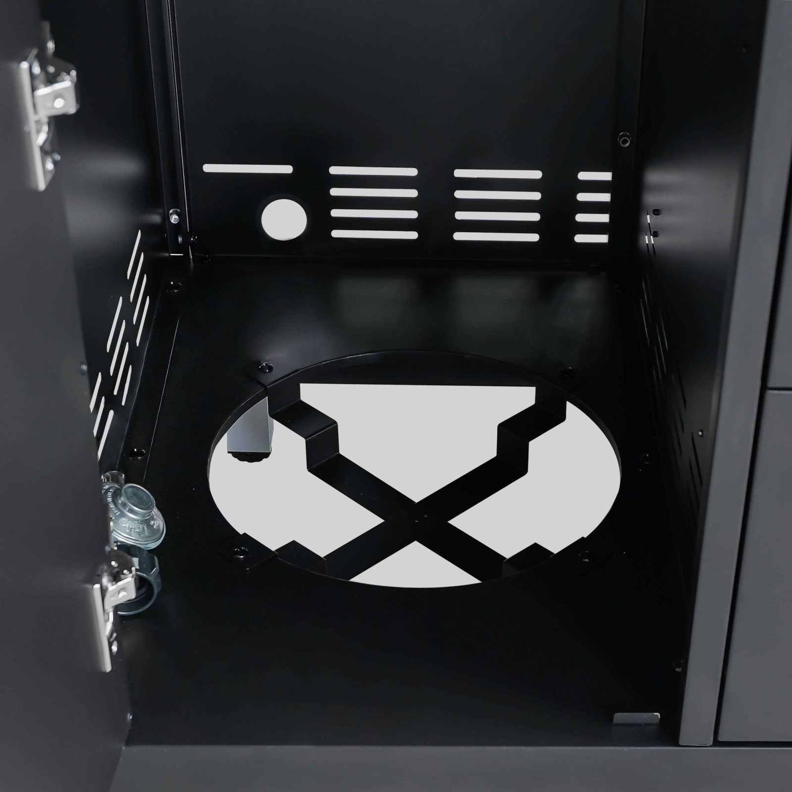 Meuble gazinière acier 2 brûleurs pour cuisine extérieure