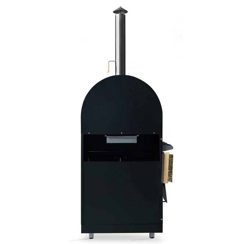 Meuble acier four à pizza pour cuisine extérieure