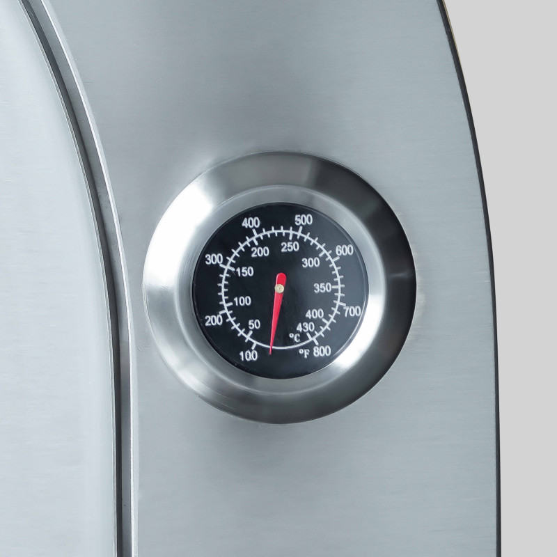 Meuble acier four à pizza pour cuisine extérieure