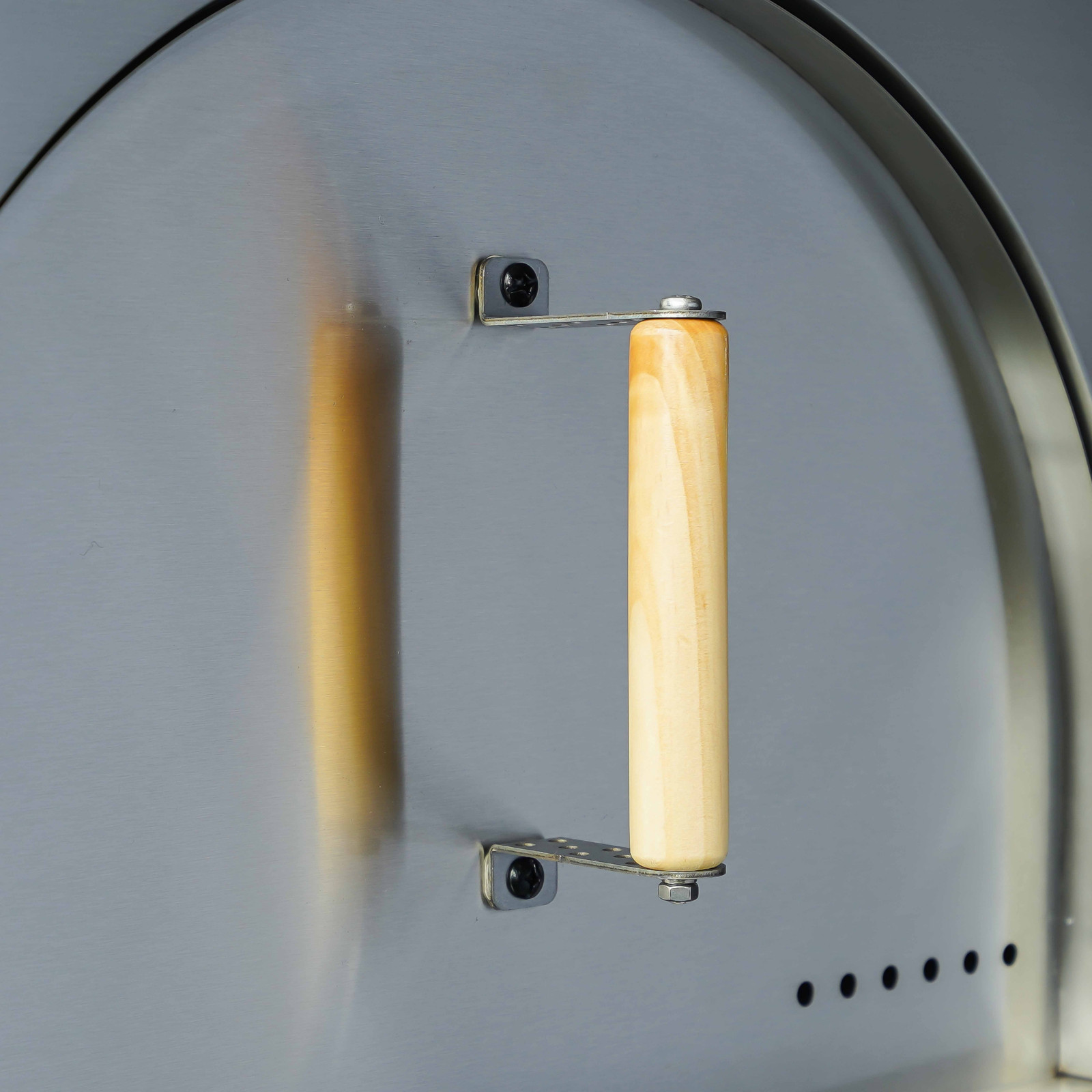 Meuble acier four à pizza pour cuisine extérieure