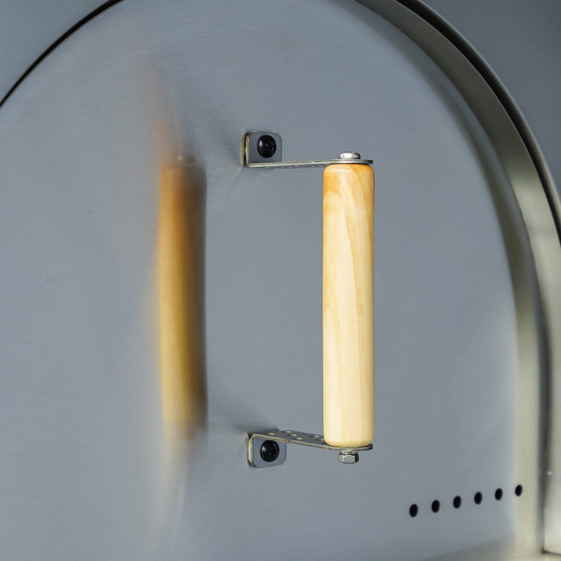 Meuble acier four à pizza pour cuisine extérieure