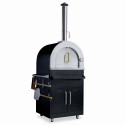 Meuble acier four à pizza pour cuisine extérieure