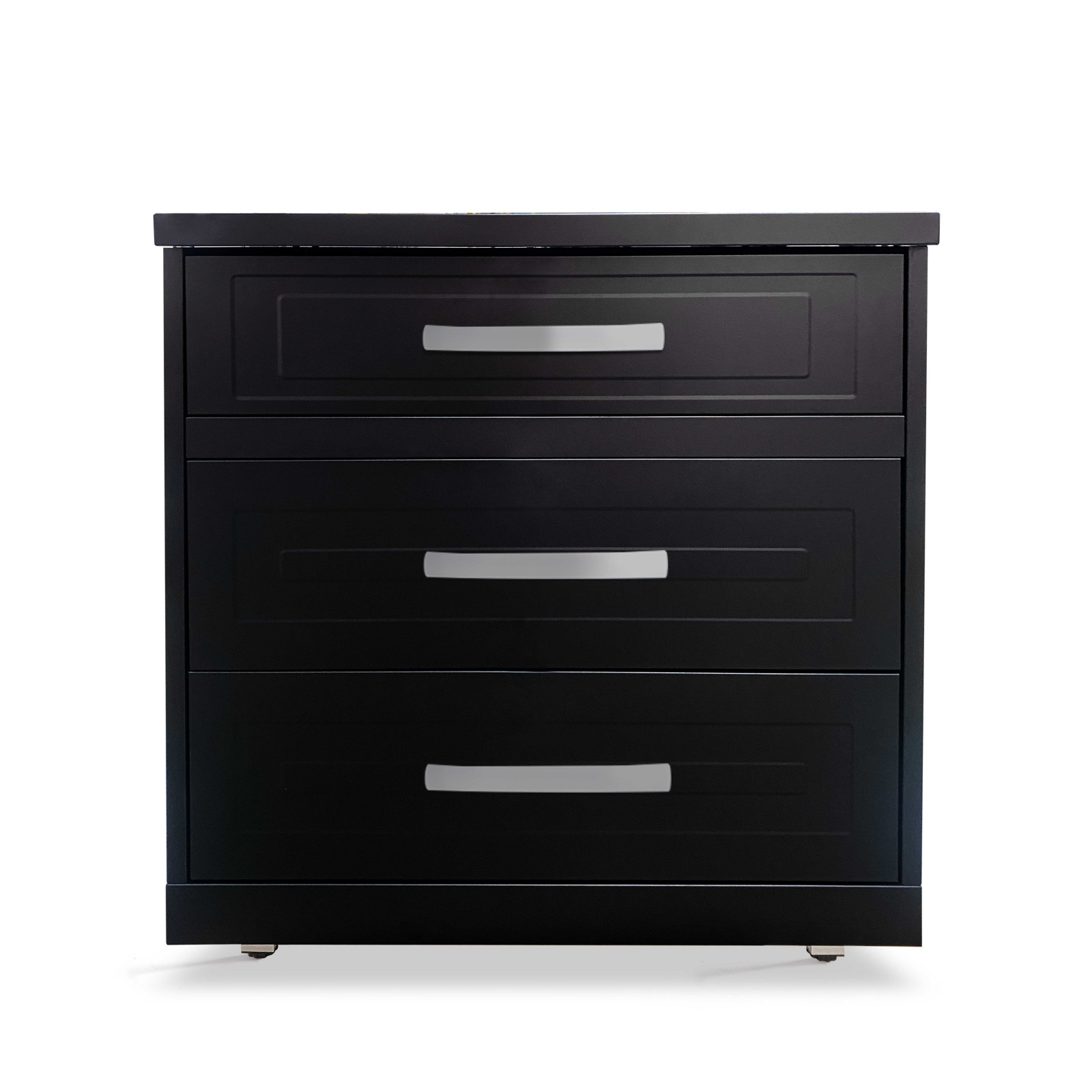 Meuble de rangement 3 tiroirs pour cuisine extérieure