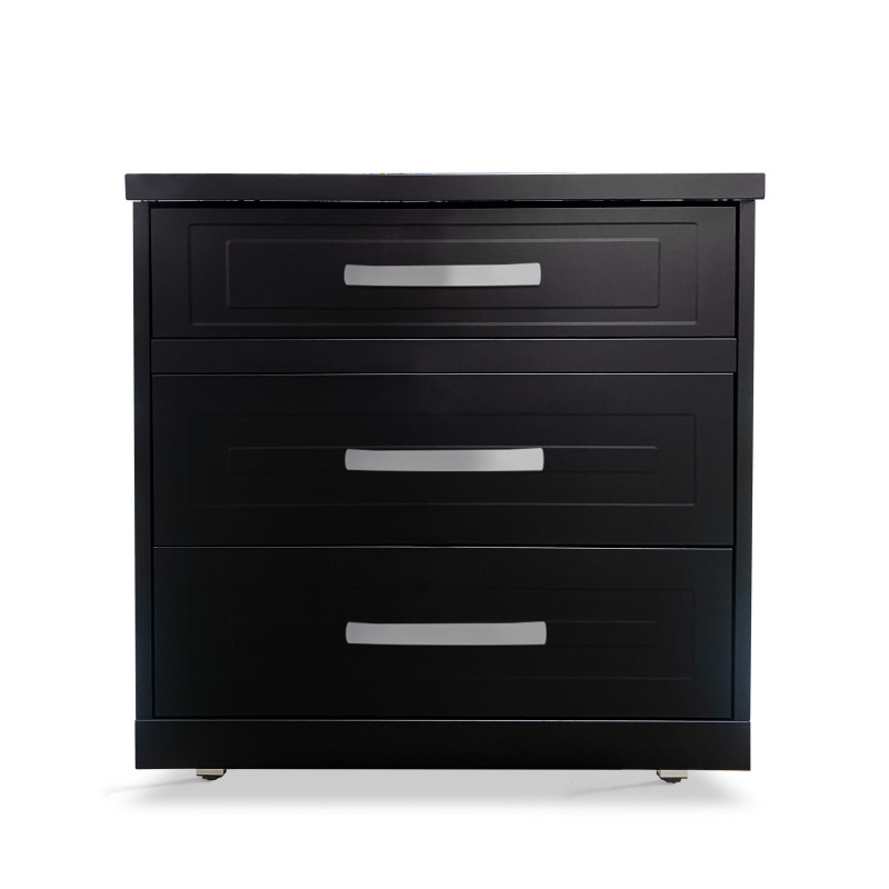 Meuble de rangement 3 tiroirs pour cuisine extérieure