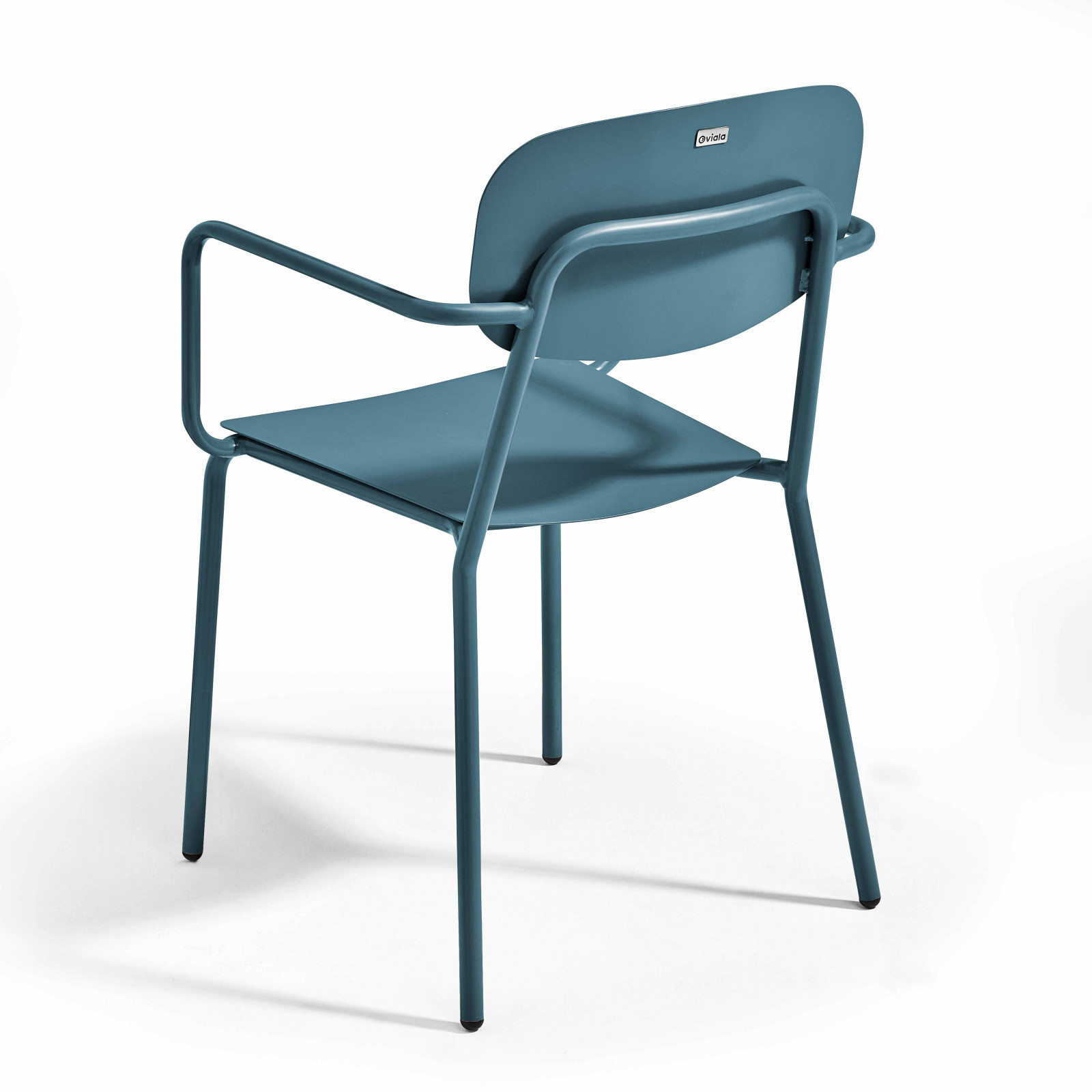 Chaise de jardin en aluminium avec accoudoirs