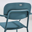 Chaise de jardin en aluminium avec accoudoirs