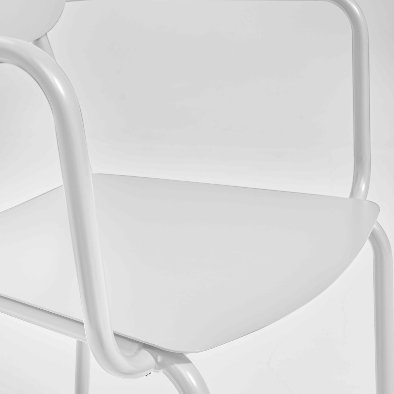 Chaise de jardin en aluminium avec accoudoirs (4/5)