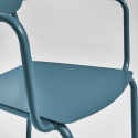 Chaise de jardin en aluminium avec accoudoirs